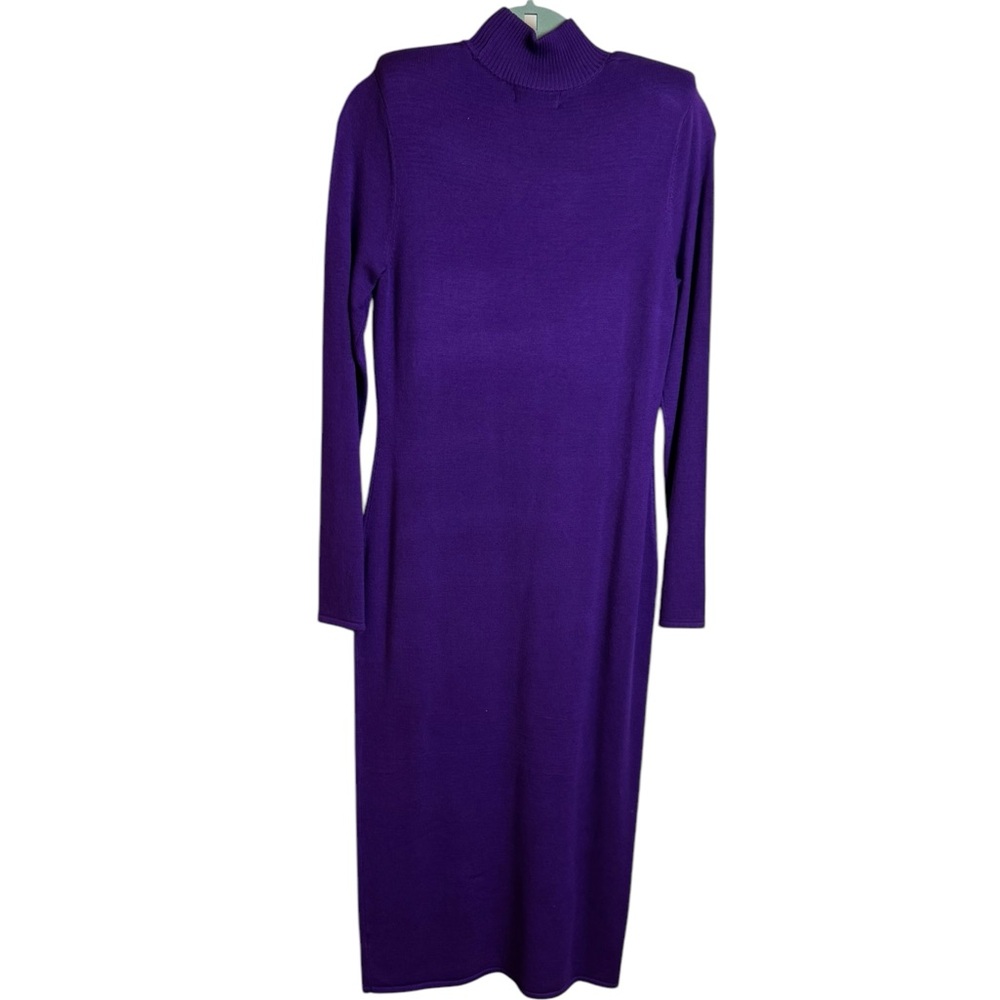 SERGIO HUDSON X TARGET Strong Shoulder Sweater Knit Midi Dress Size Small - Picture 3 of 4